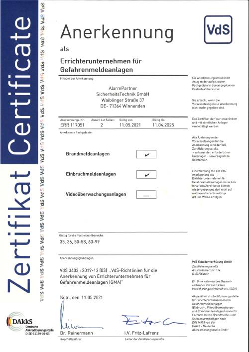 AlarmPartner SicherheitsTechnik GmbH