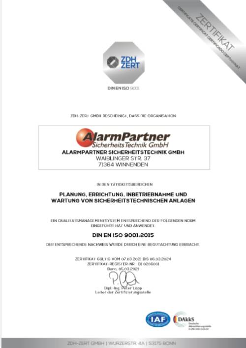 AlarmPartner SicherheitsTechnik GmbH